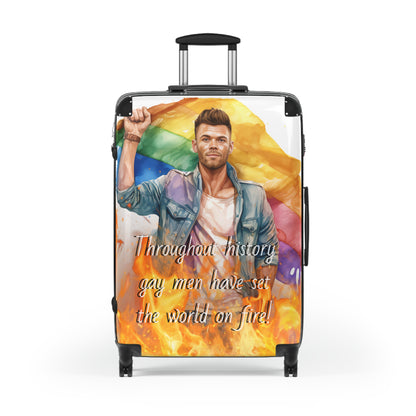 Gay Pride Suitcase - Pride Suitcase - Gay Pride - Gay man's suitcase - Man's suitcase - Rainbow Flag Suitcase - Rainbow Pride Suitcase