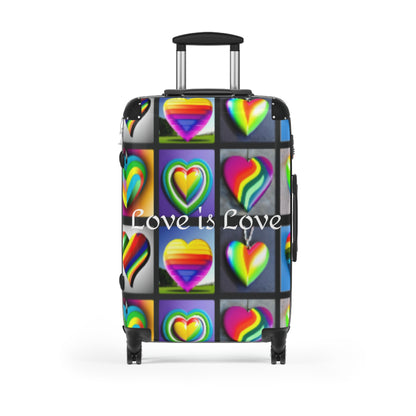 Suitcase, Pride Suitcase, Love is Love Suitcase, Lesbian Suitcase, Gay Pride Suitcase, Carryon Suitcase, Pride Luggage