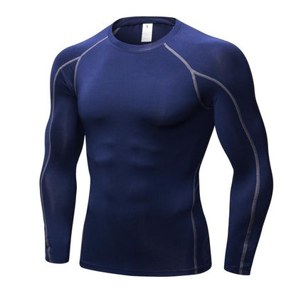 2018 Men's Quick Dry Breathable T-Shirt Fitness Hip Hop T-Shirts Men Sport Long Sleeve Gym Fitness T Shirt