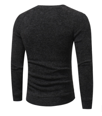 CJ Men Button Splicing Sweater