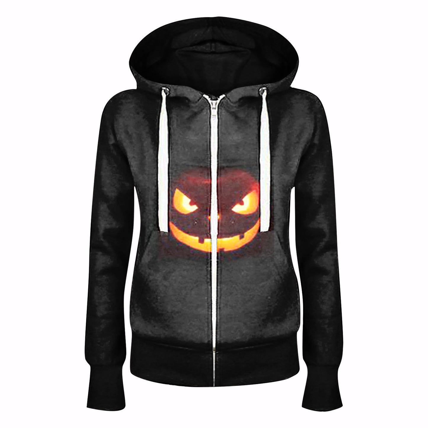 Halloween Men's And Women's Hooded Zipper Sweater Fashion Digital Printing Jacket