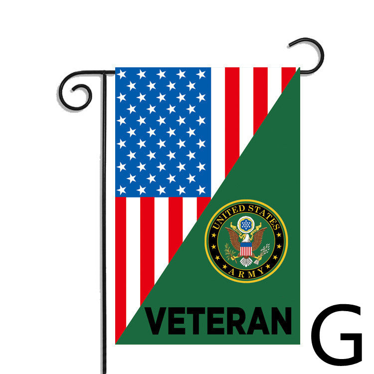 Polyester American Veteran Veteran Garden Flag