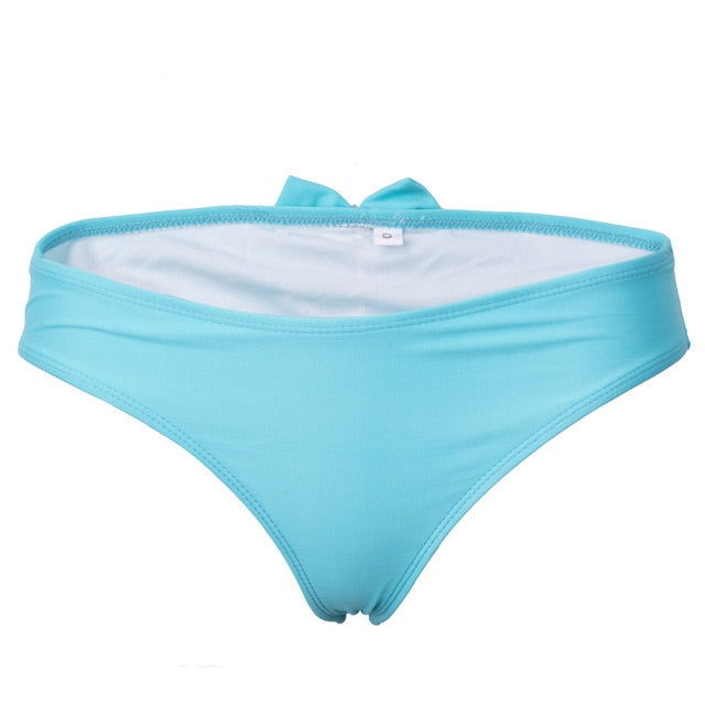 EP Womens Sexy Brazilian Bowknot Bikini Swimwear Beach Bathing Suit Bottom S-XL
