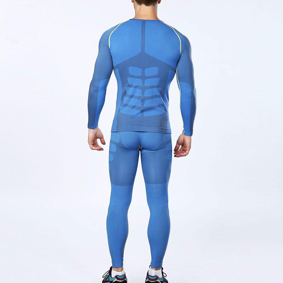FANNAI Running T Shirt and Pants Men Compression Tights Underwear Sets Crossfit Bodybuilding Fitness Sport Jerseys Suit