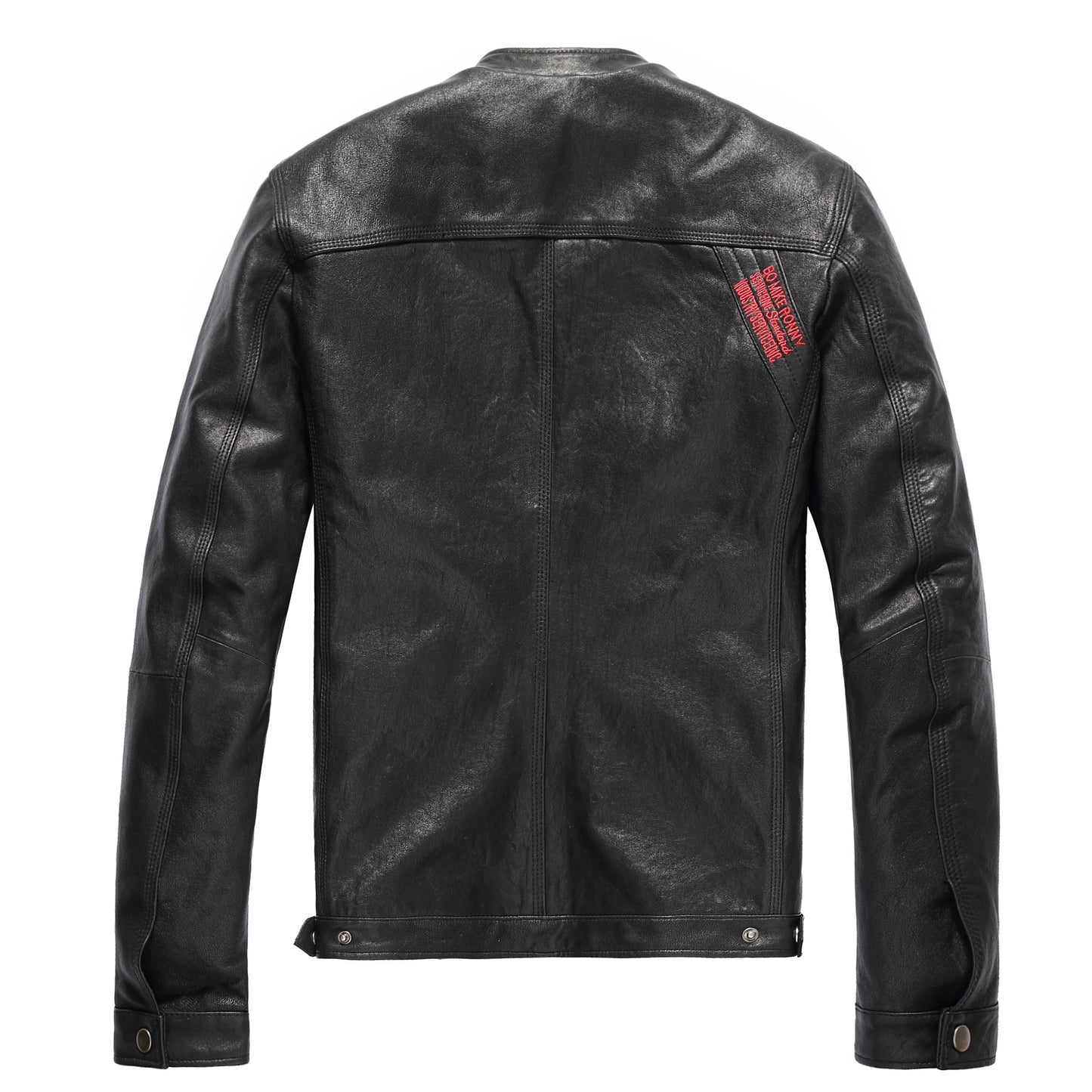 Leather leather jacket men's short leather jacket