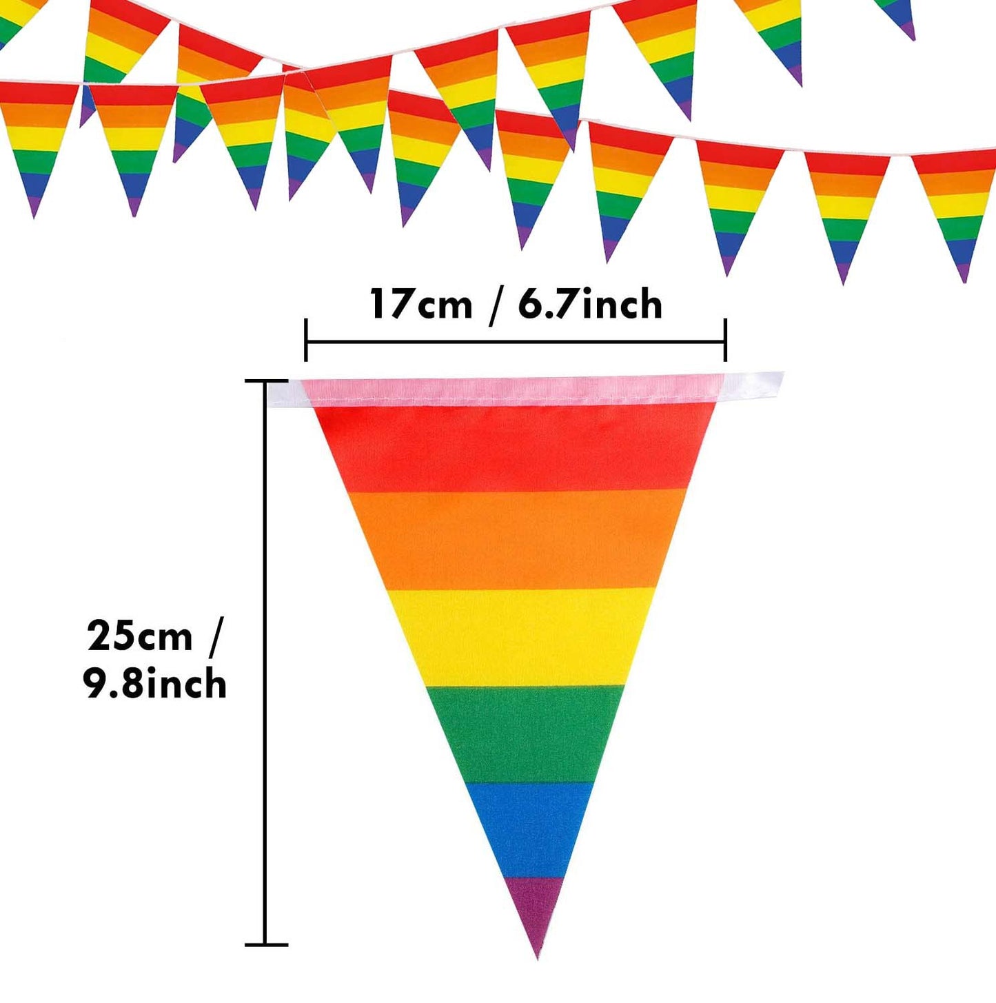 Gay Rainbow String Flags Outdoor Human Rights Gay Pride