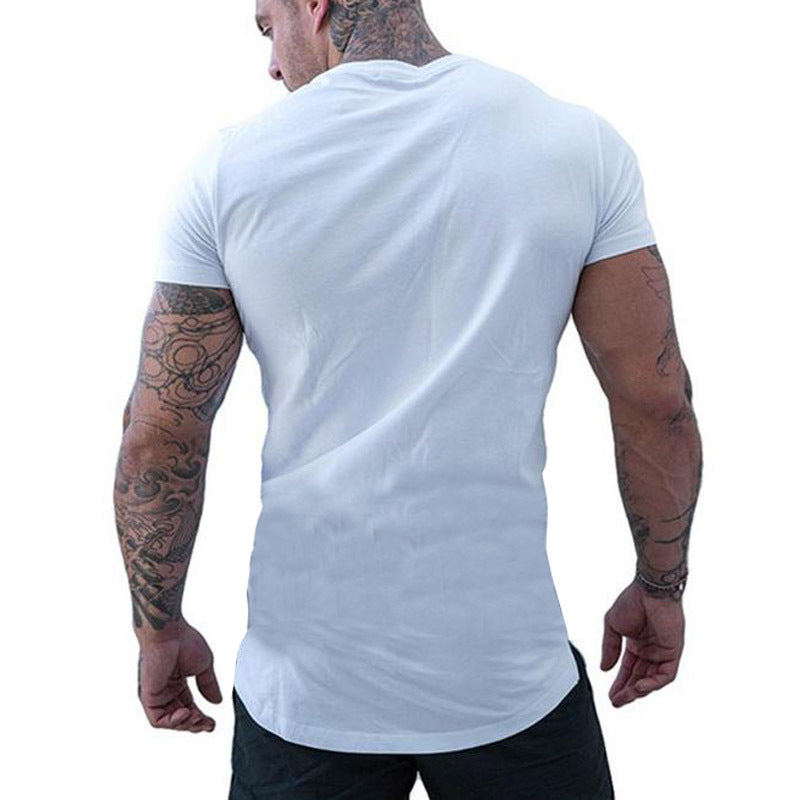 Round neck short sleeve T-shirt men