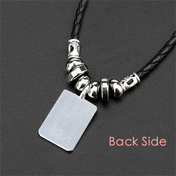 Handmade Leather Rope Necklace Pendant Jewelry