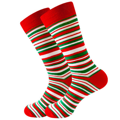 Cotton Stockings For Men With Christmas Theme