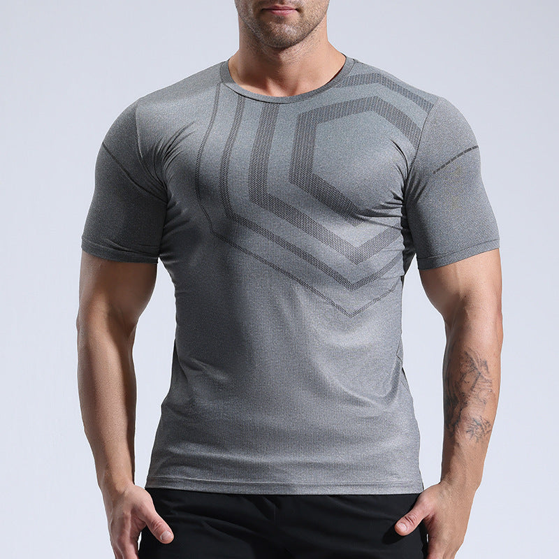 Quick-drying T-shirt Fitness Clothes Men's Summer Running Muscle Training Tops