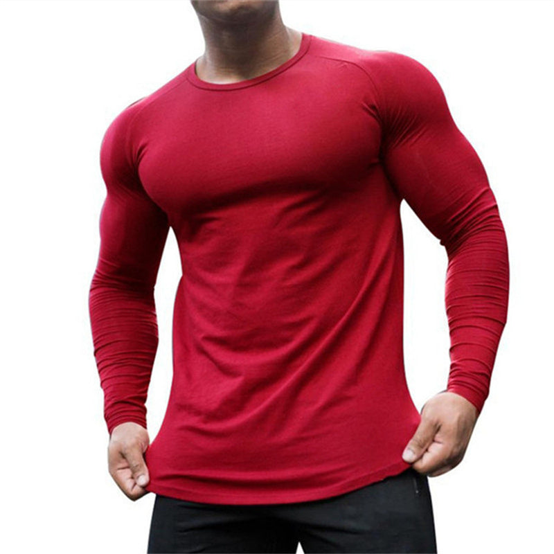 New Long Sleeve T Shirt Sport Men Gym Shirt Quick Dry Gym Fitness Training Running T Shirt Men Workout T-Shirt Bodybuilding Tops