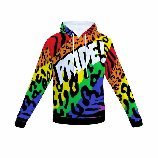 Gay Pride Hoodie, Pride Hoodie, Rainbow Hoodie, Rainbow Leopard Hoodie, Gay Hoodie, Lesbian Hoodie