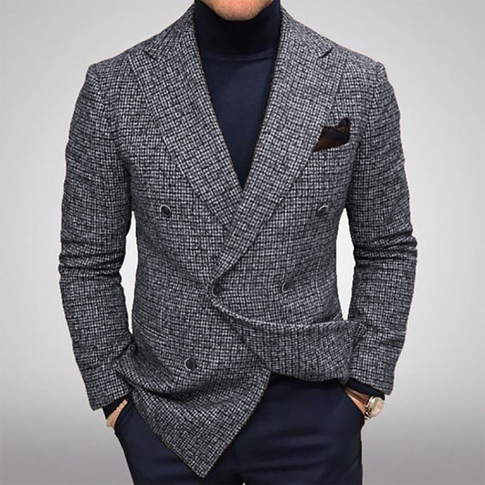 TN Men's Casual Blazer Notched Lapel Slim Fit Suit Coat Business Tuxedo Top