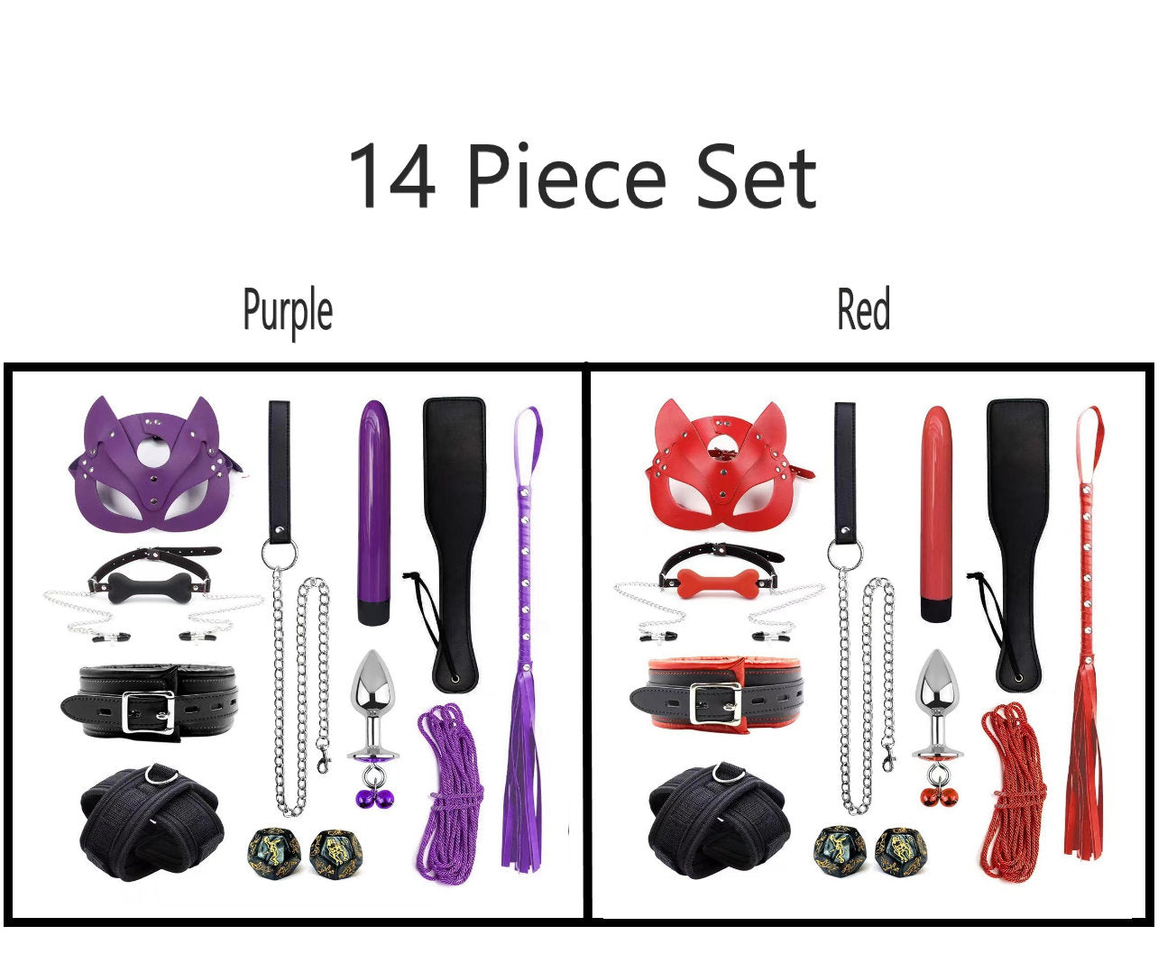 Erotic Sex Kit - Leather Bondage Sex Set - Set of Handcuffs - Ankle Cuffs - Conditioning Bondage - Alternative Sex Toys - Gay Sex Kit