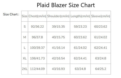 Women's Blazer - Women Blazer - Plaid Women's Blazer - Plaid Women Blazer - Blazer for women - Plaid Blazer for Women - Plaid - Plaid Blazer