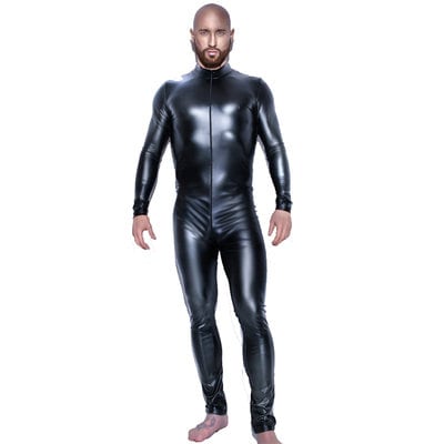 Patent leather Bodysuit, Leather Fetish, Bdsm Fetish, Anal Access Leather bodysuit rubber fetish, leather fetish, water sports fetish