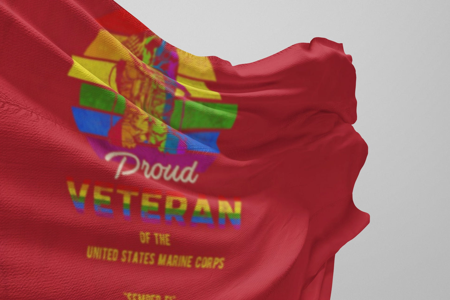 Proud Veteran - Gay Veteran - Proud Veteran Flag - Gay Veteran Flag - Proud Gay Veteran -  Veteran Pride Flag, Marine Corps  Veteran Flag