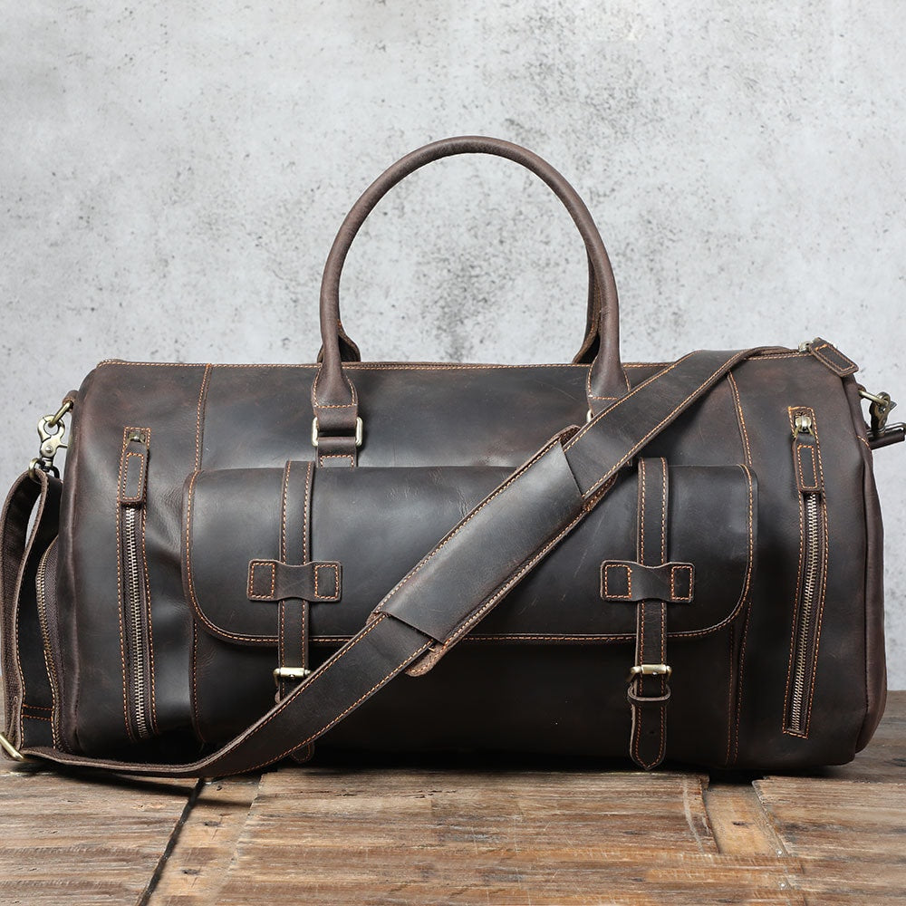 Leather bag, leather tote bag, leather gym bag, leather carryon bag, leather duffle bag, leather shoulder bag, leather travel bag, leather