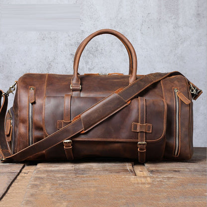 Leather bag, leather tote bag, leather gym bag, leather carryon bag, leather duffle bag, leather shoulder bag, leather travel bag, leather