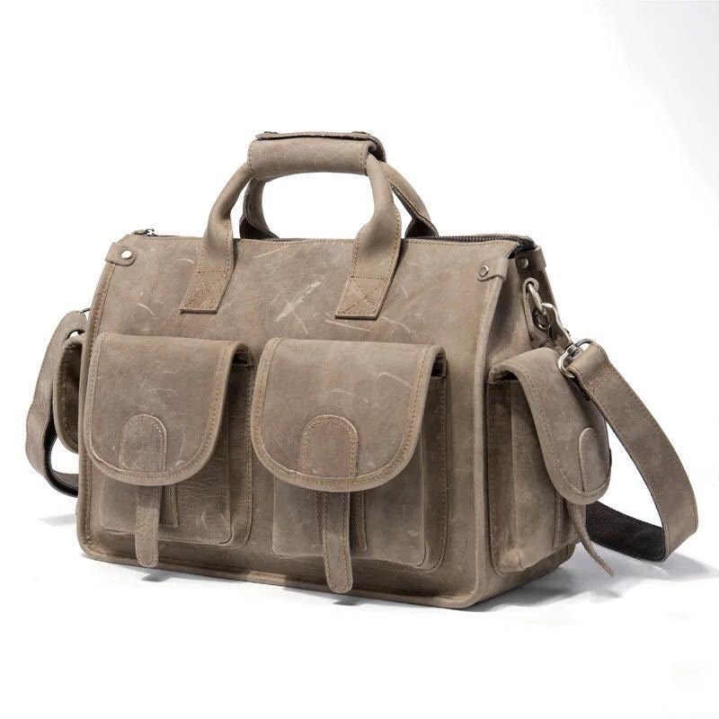 Imported First Layer Cowhide One-shoulder Messenger Bag For Men, Leather bag, leather tote bag, leather carryon bag, leather shoulder bag