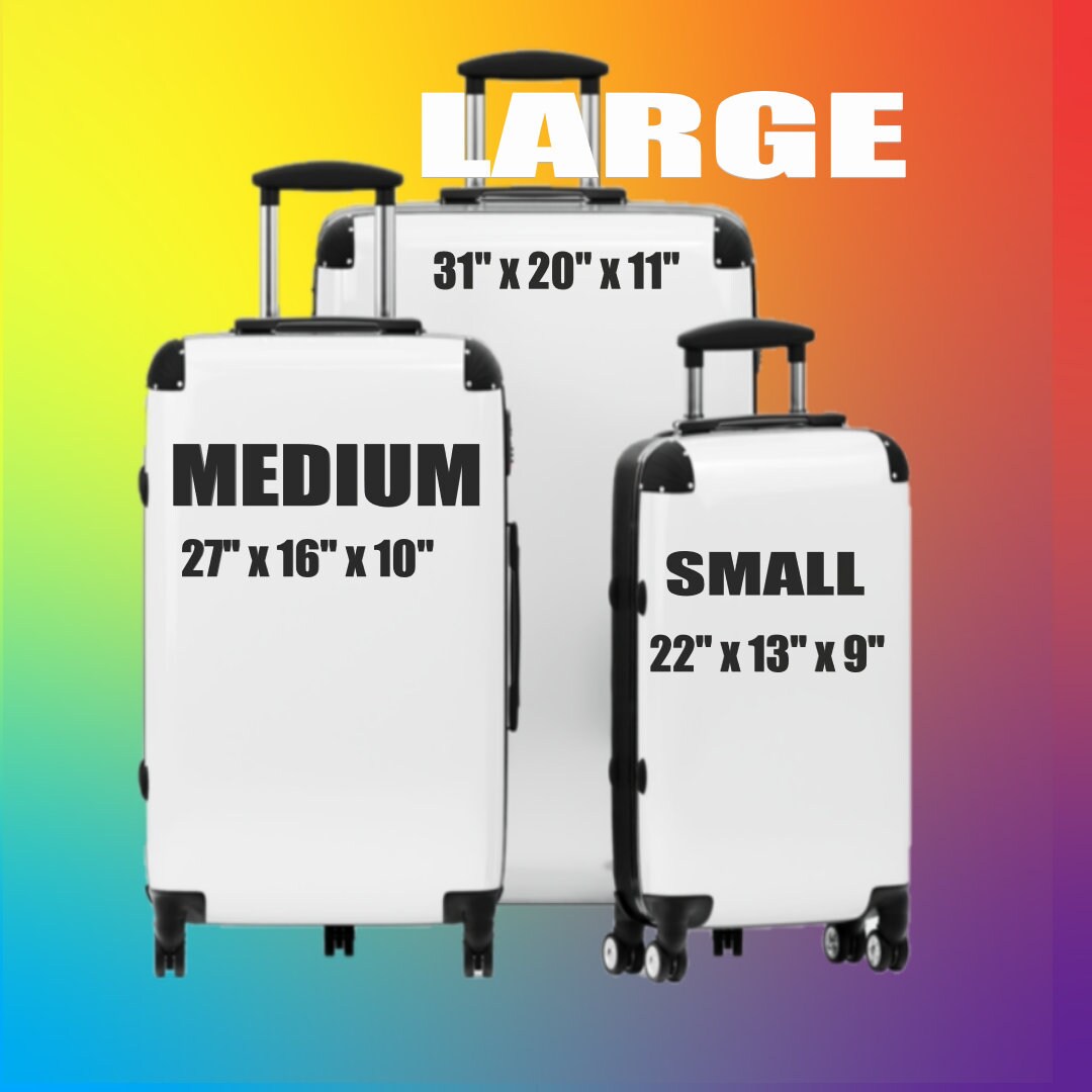 LGBT Suitcase, Pride Suitcase, Bisexual Suitcase, LGBT Suitcase, Gay Men's Suitcase, Rainbow Flag suitcase, Queer Suitcase, Suitcase,
