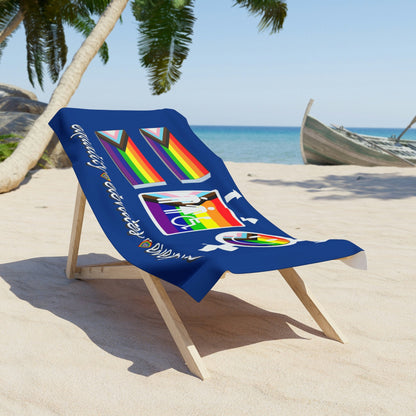 Gay Pride Equality Elevates Everyone Beach Towel- Gay pride towel