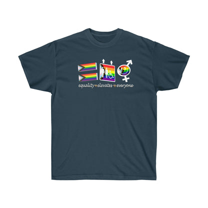 Equality Elevates Everyone Shirt, Rainbow Flag Shirt, Gay Pride Shirt, Pride Month Shirt, Gay Rights Shirt, Gay Rainbow Shirt, Pride