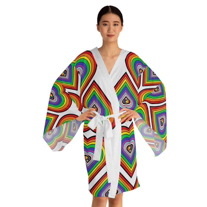 Gay Pride Kimono - Gay Pride Robe -  Gay pride pajamas - Gay Pride sleep wear - Gay pride - Drag Queen - Gay men - Lesbian - women