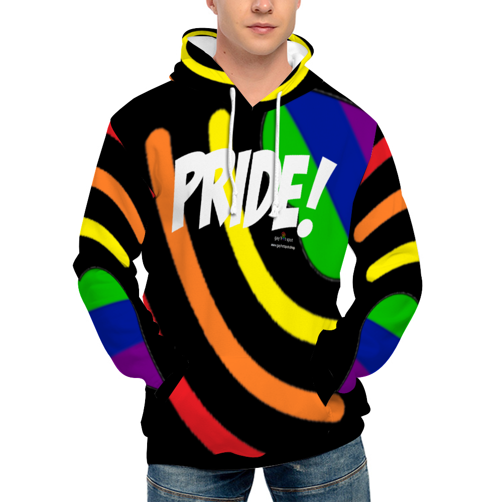Gay Pride Hoodie, Pride Hoodie, LGBTQ Hoodie, Gay man's hooidie, Lesbian Hoodie, Rainbow Hoodie,